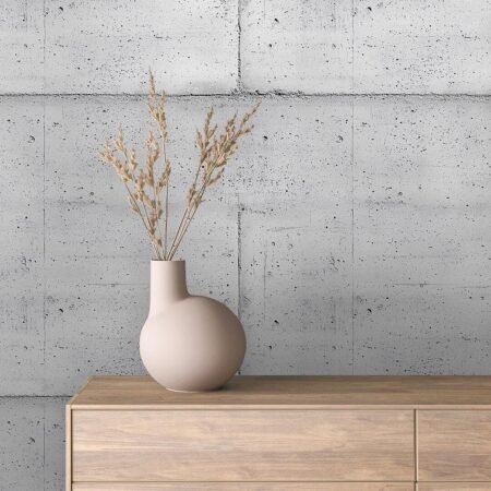 Concrete Texture Wallpaper – Peel and Stick Mural, Industrial Wall Covering, Faux Cement Look – Modern Removable Wall Decor